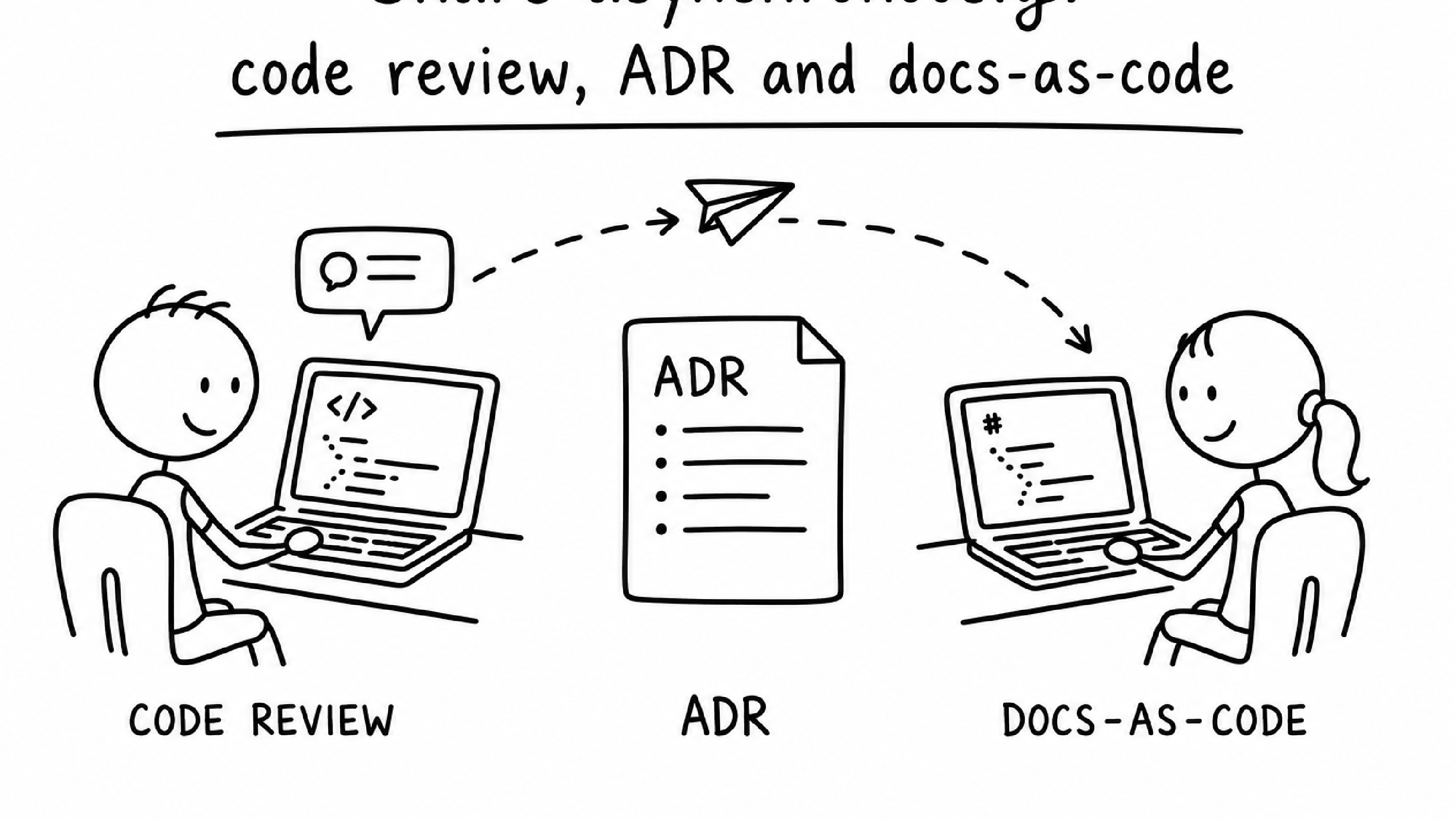 Sharing Knowledge Asynchronously: Code Review, ADRs and Docs-as-Code