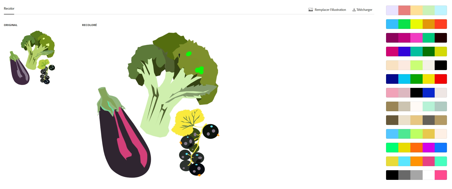 recolorisation d&rsquo;une image